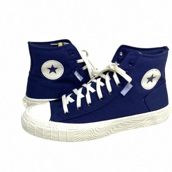 Converse Chuck Taylor High Canvas Navy White Sneakers A04529C Custom Men's Skate - Picture 6 of 10